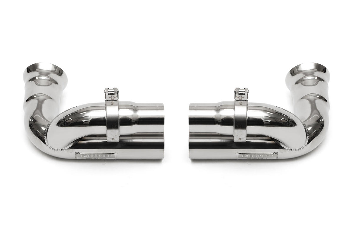 2010-2011 Porsche 997.2 GT3 / GT3 RS Fabspeed Side Muffler Bypass Pipes - Non-Valved