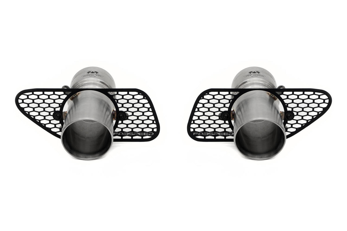 2014-2017 McLaren 650S Fabspeed Supersport X-Pipe Exhaust System - LT-Style - Brushed Finish