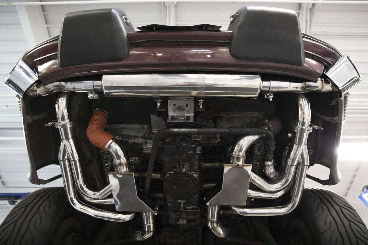 1976-1989 Porsche 911 Carrera RSR Fabspeed Header Muffler Kit - 1976-1983 (3.0L) With Heat / Do not add Sport Cats / Deluxe Oval Style Tips
