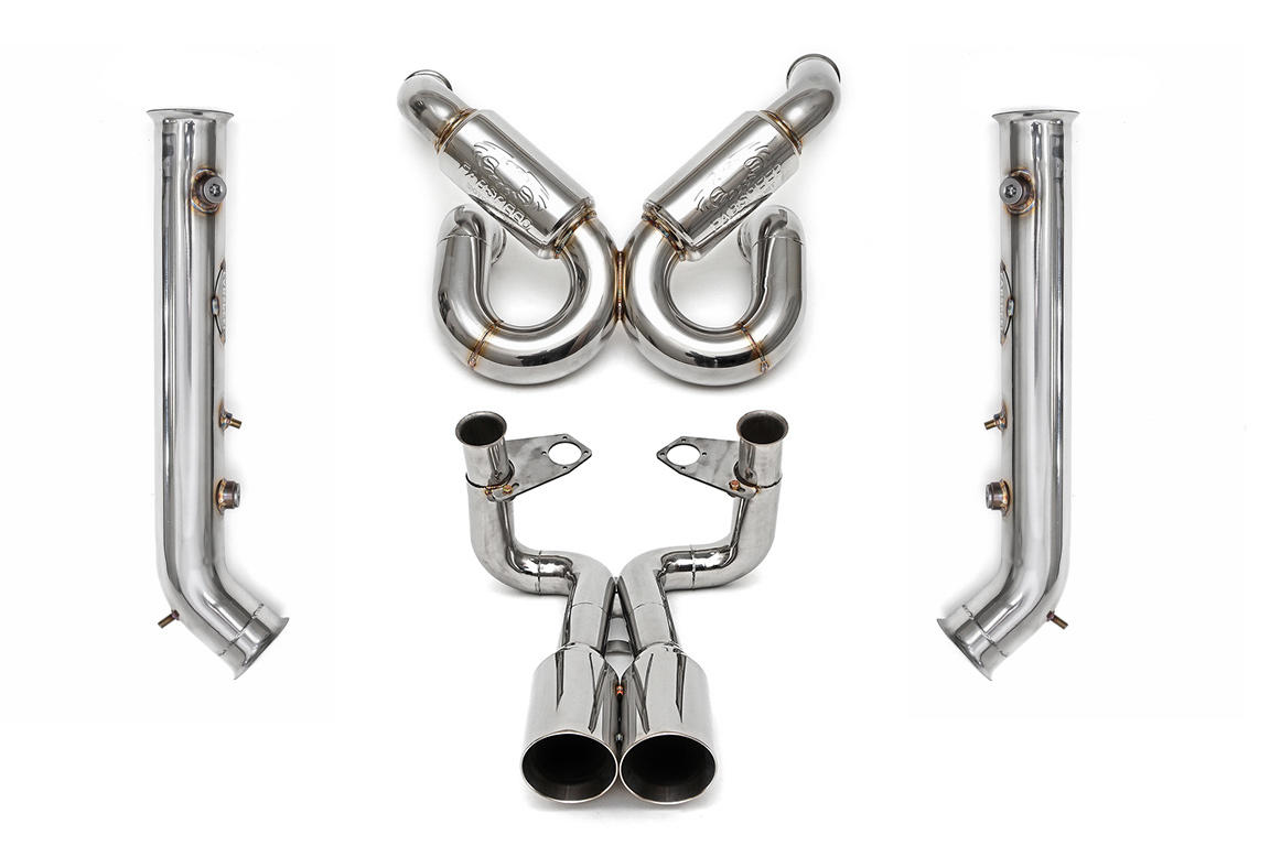 2001-2010 Lamborghini Murcielago Fabspeed Supersport X-Pipe Exhaust System - (2007-2010) with Catbypass Pipes
