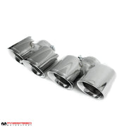 2010-2012 Porsche 997.2 Turbo / Turbo S Fabspeed Deluxe Quad Style Tips - Polished Stainless Steel