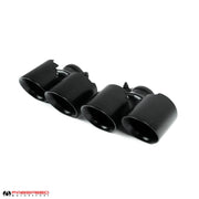 2010-2012 Porsche 997.2 Turbo / Turbo S Fabspeed Deluxe Quad Style Tips - Satin Black