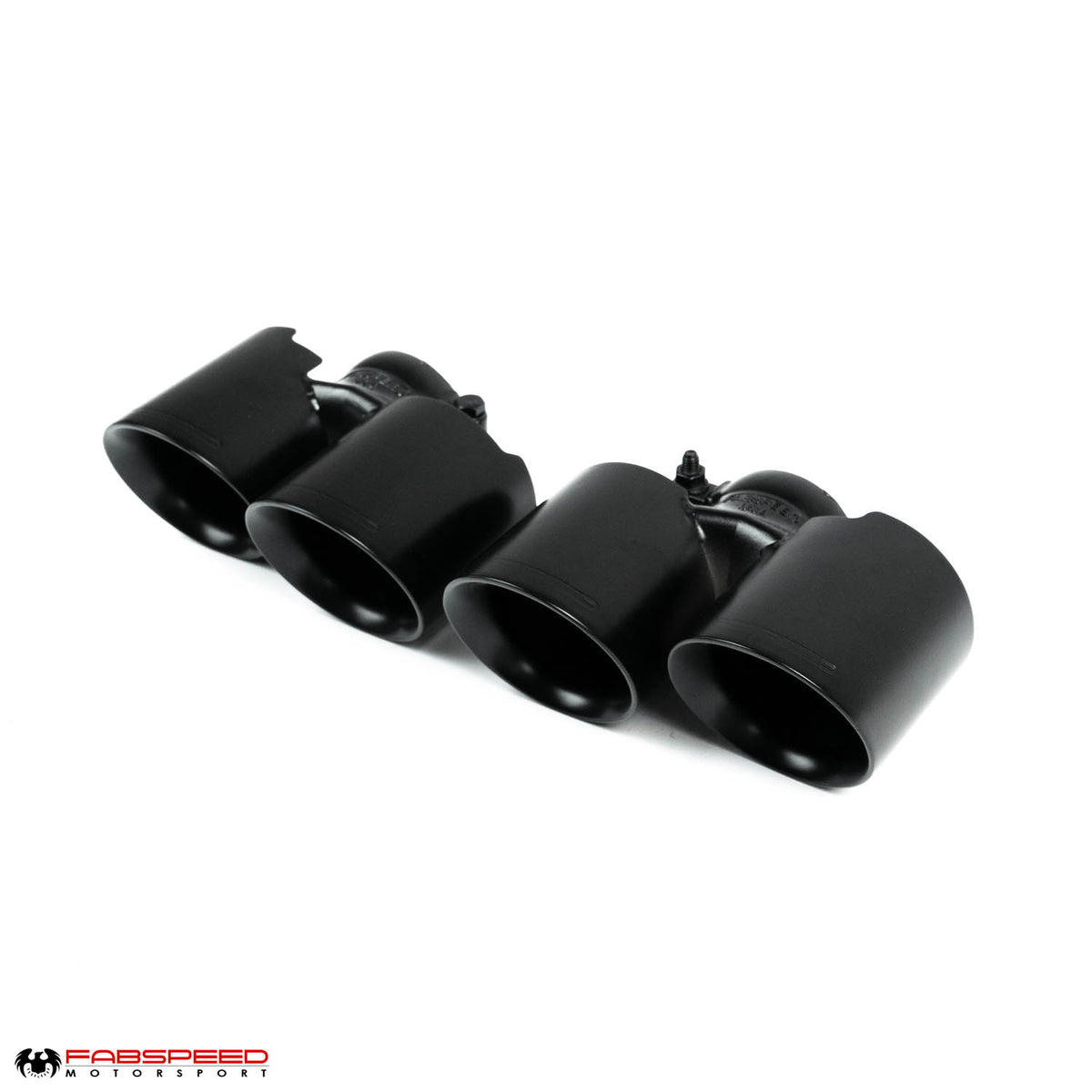 2010-2012 Porsche 997.2 Turbo / Turbo S Fabspeed Deluxe Quad Style Tips - Satin Black
