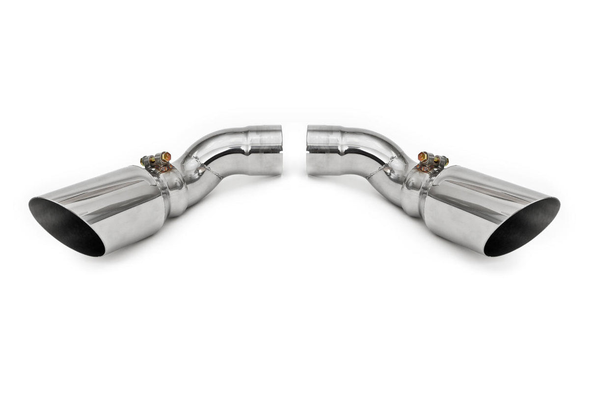 2017-2020 Porsche 991.2 Turbo / Turbo S Fabspeed Supersport X-Pipe Exhaust System - RACE - Includes Catbypass / GT2 Style Tips (Polished Stainless Steel)