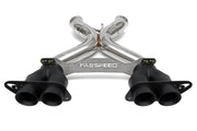 2011-2014 McLaren MP4-12C Fabspeed Supersport X-Pipe Exhaust System - Can-Am Quad Style - Black