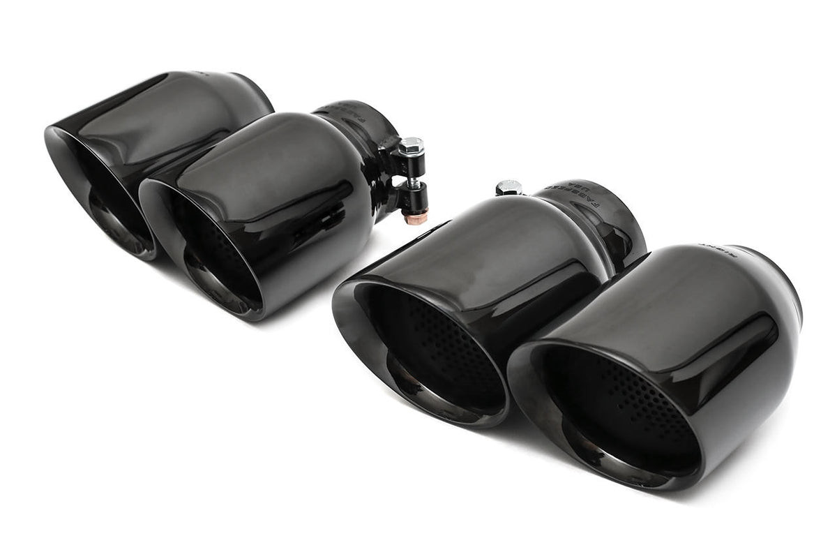 2017-2020 Porsche 991.2 Turbo / Turbo S Fabspeed Supersport X-Pipe Exhaust System - STREET - Includes Sport Cats / Quad Tips (Satin Black)