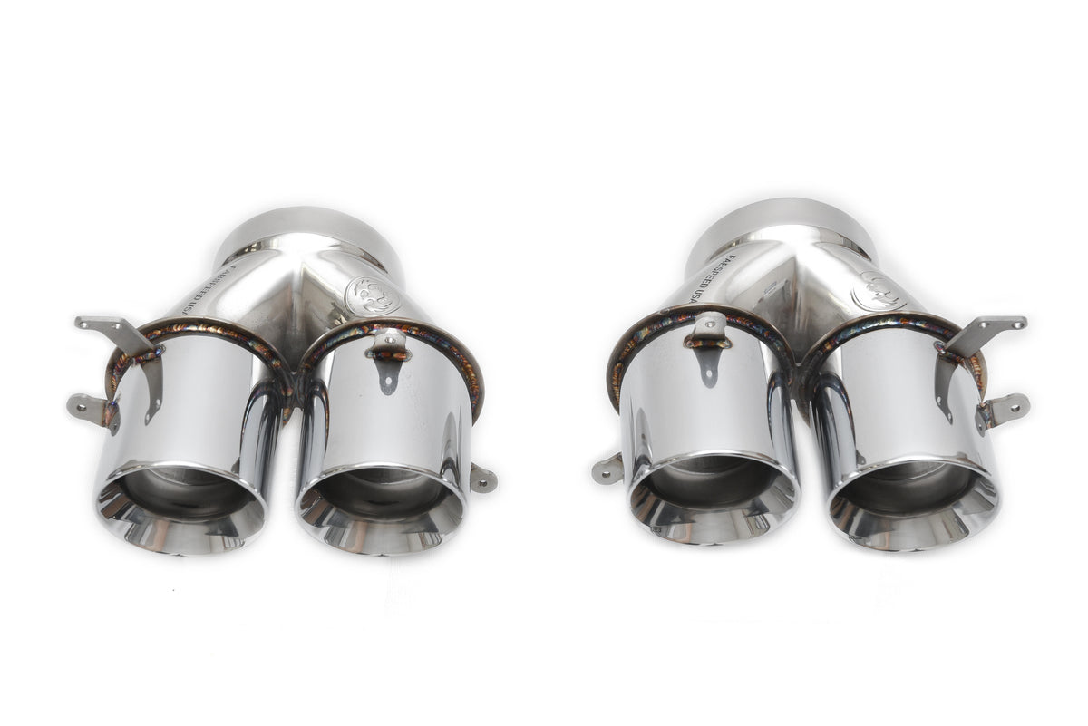 2011-2014 McLaren MP4-12C Fabspeed Supersport X-Pipe Exhaust System - Can-Am Quad Style - Polished