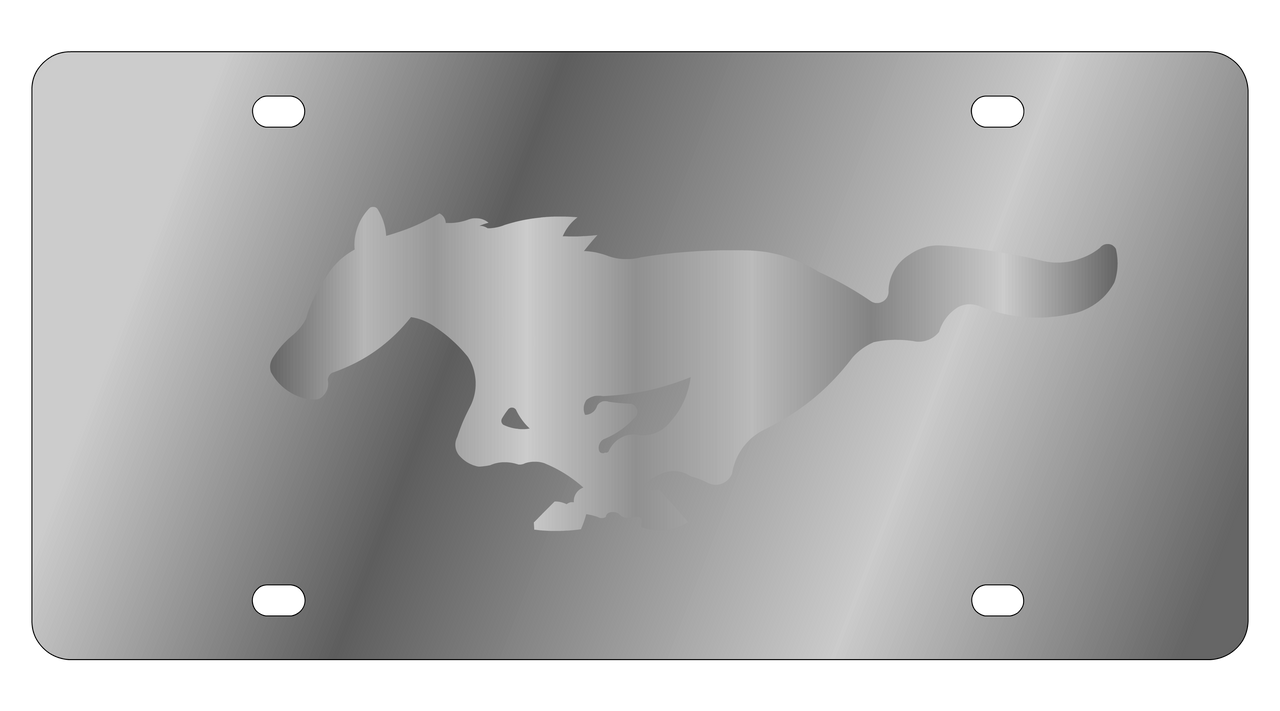 Ford Mustang Stainless Steel License Plate