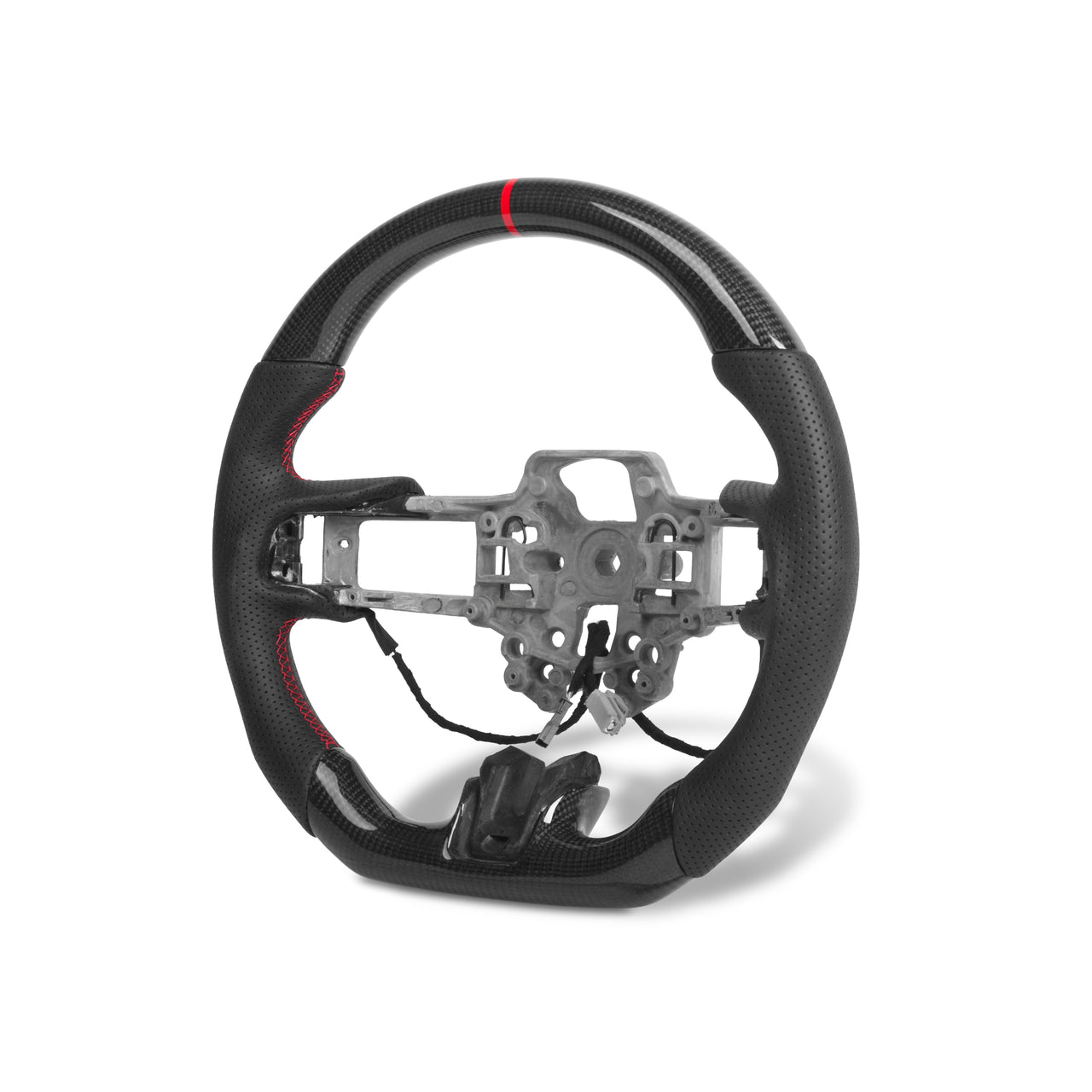 2018-2023 Mustang S550 Carbon Fiber Steering Wheel w/ Heated Core Pre Manufactured