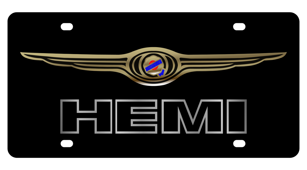 Chrysler Hemi  R/T Acrylic License Plate