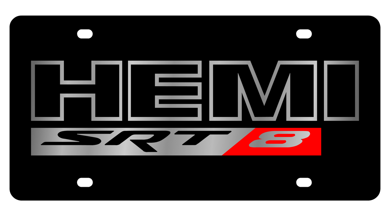 Dodge Hemi SRT 8 Acrylic License Plate