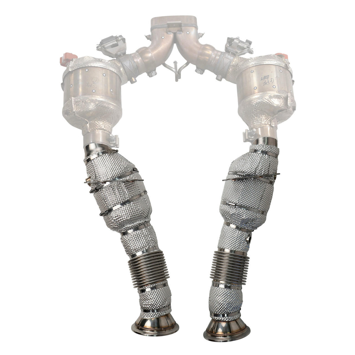 2023-2026 Ferrari 296 GTS / GTB and SPIDER Fabspeed HJS German Sport Catalytic Converters - image 2