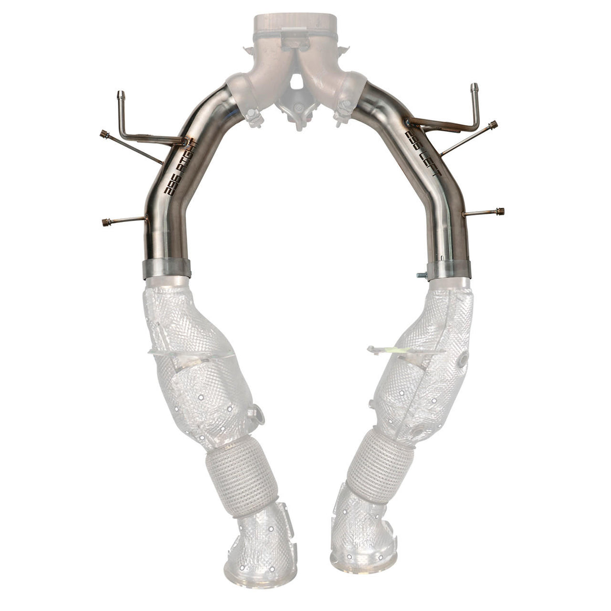 2023-2026 Ferrari 296 GTS / GTB Fabspeed Valve Delete Pipes - image 2