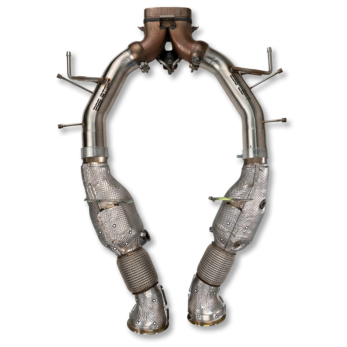 2023-2026 Ferrari 296 GTS / GTB Fabspeed Valve Delete Pipes - image 3