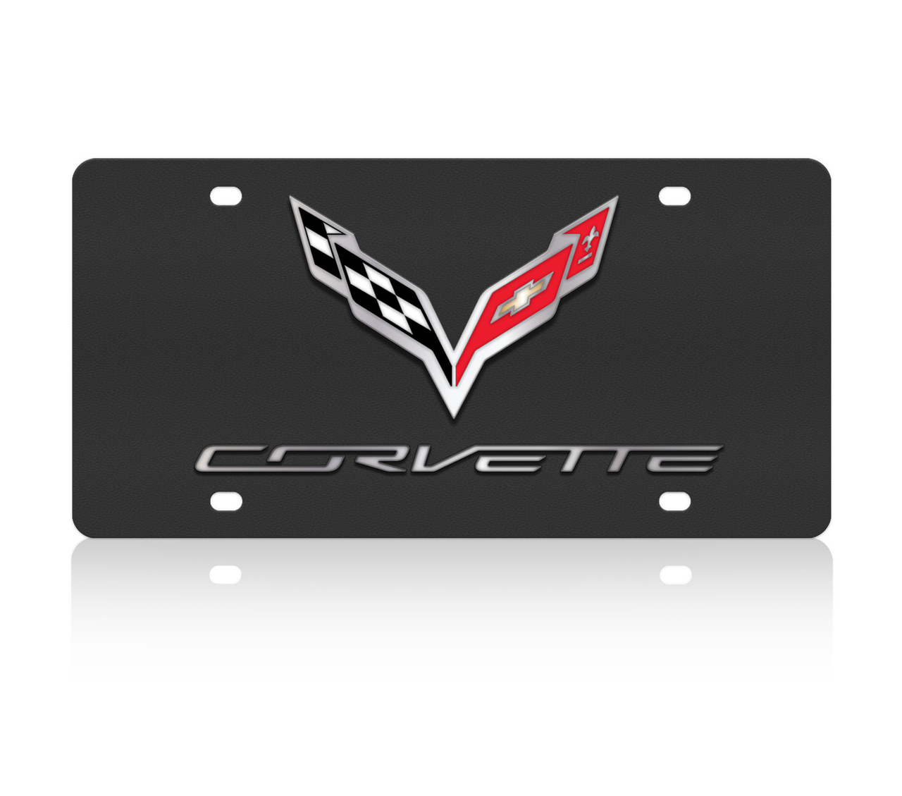 Chevrolet Corvette C7 Carbon Steel License Plate