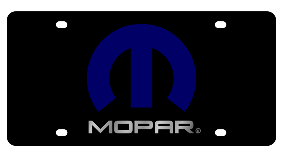 Mopar Carbon Steel License plate
