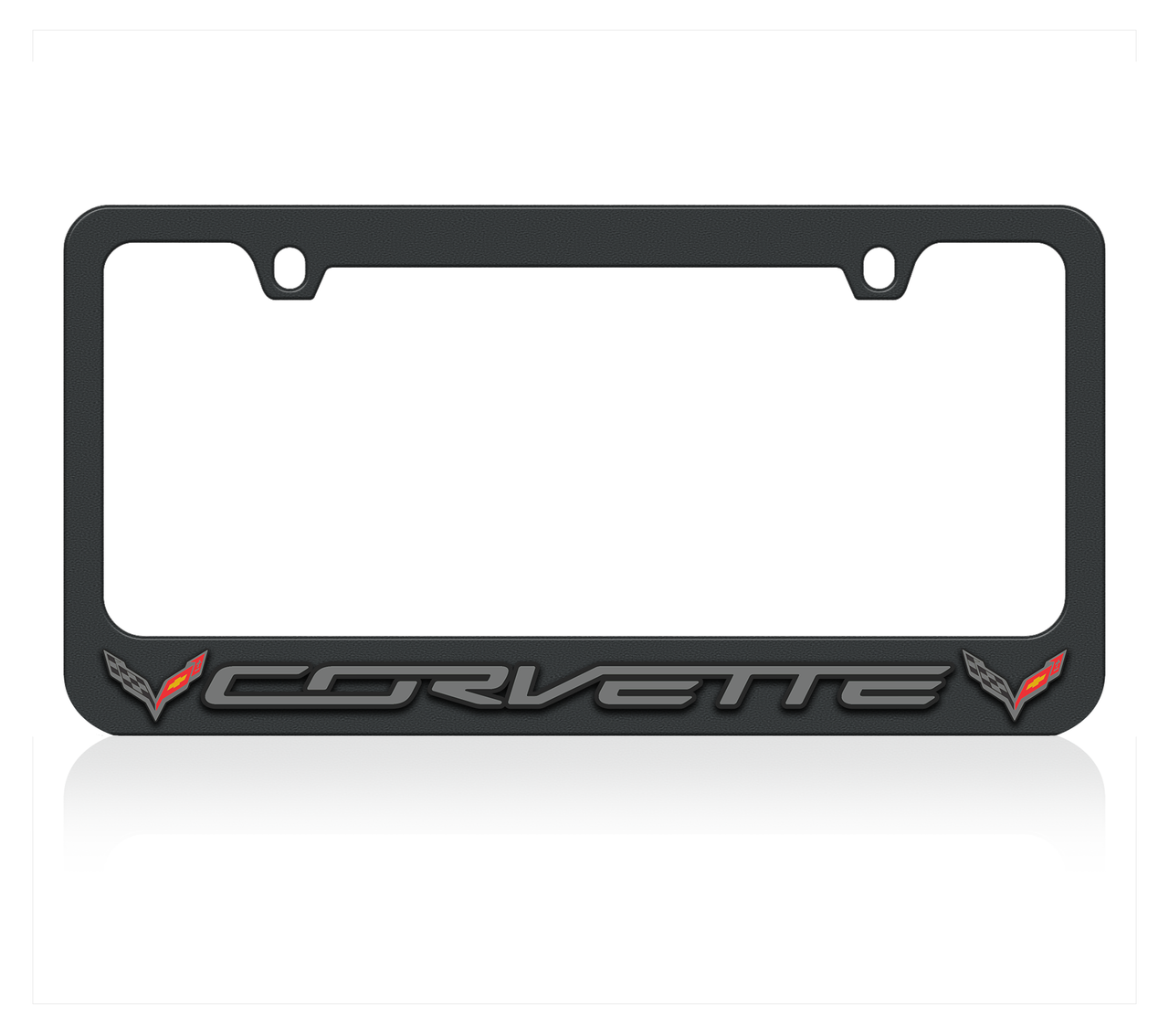 Chevrolet Corvette C7 Black License Plate Frame