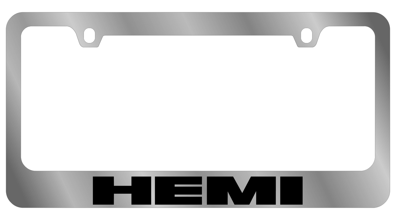 Dodge Hemi Chrome License Plate Frame