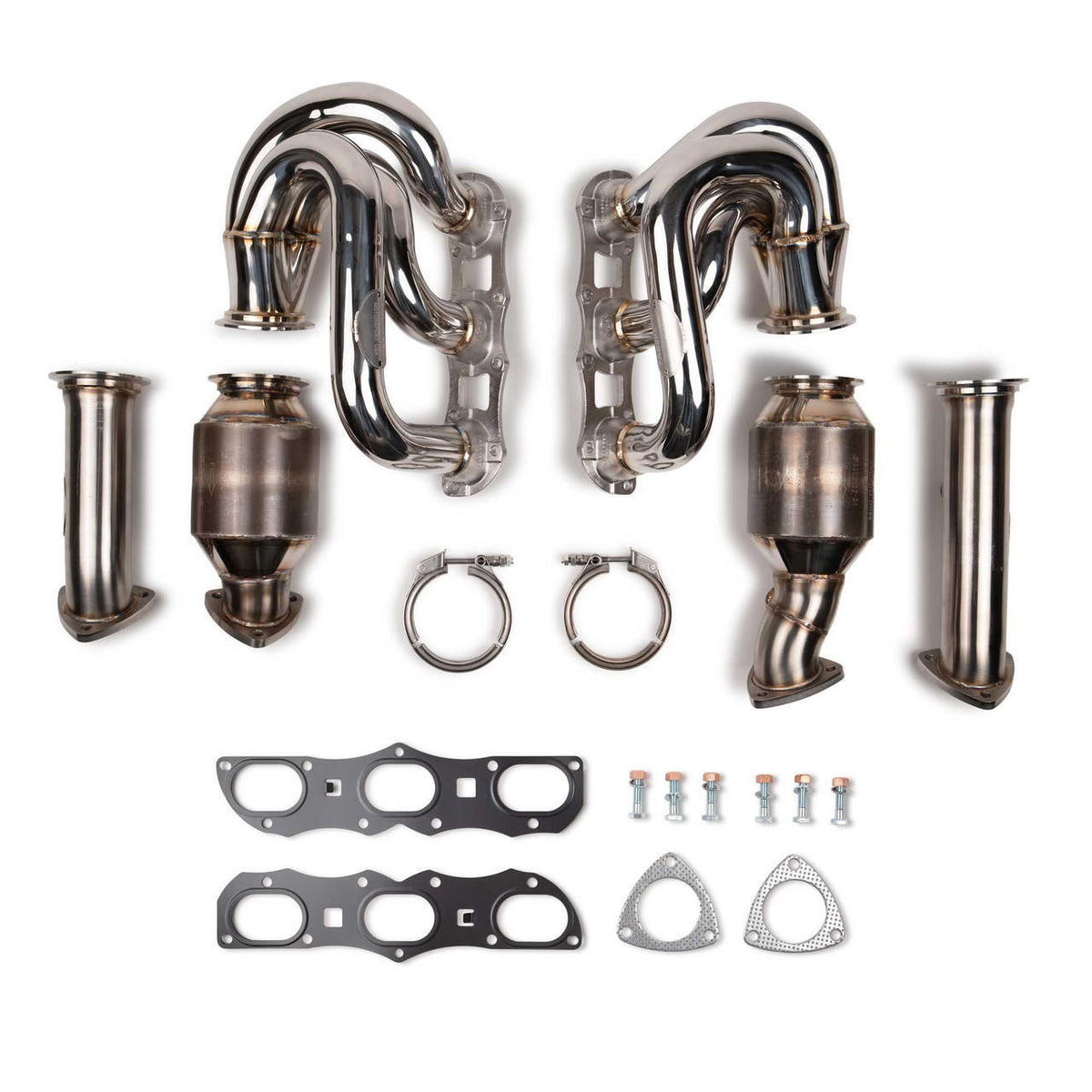 2009-2011 Porsche 997.2 Carrera Fabspeed RENNKRAFT Modular Headers with HJS Catalytic Converters - image 2