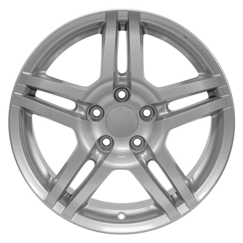 OE Wheels AC04 17x8 Gloss Silver wheel, 5x114.3, 45mm offset