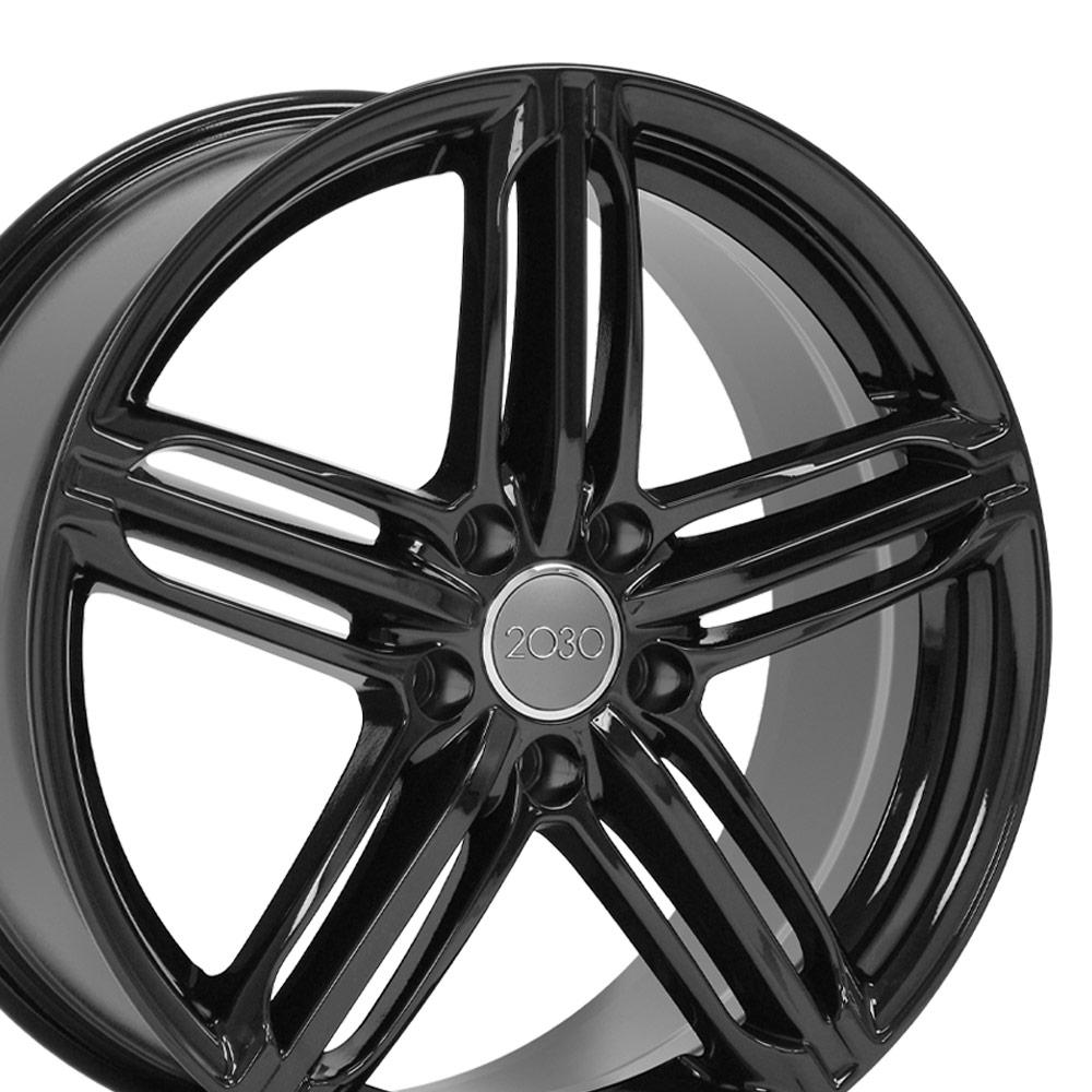 Set of 4 OE Wheels AU12 18x8 Gloss Black wheel, 5x112, 45mm offset
