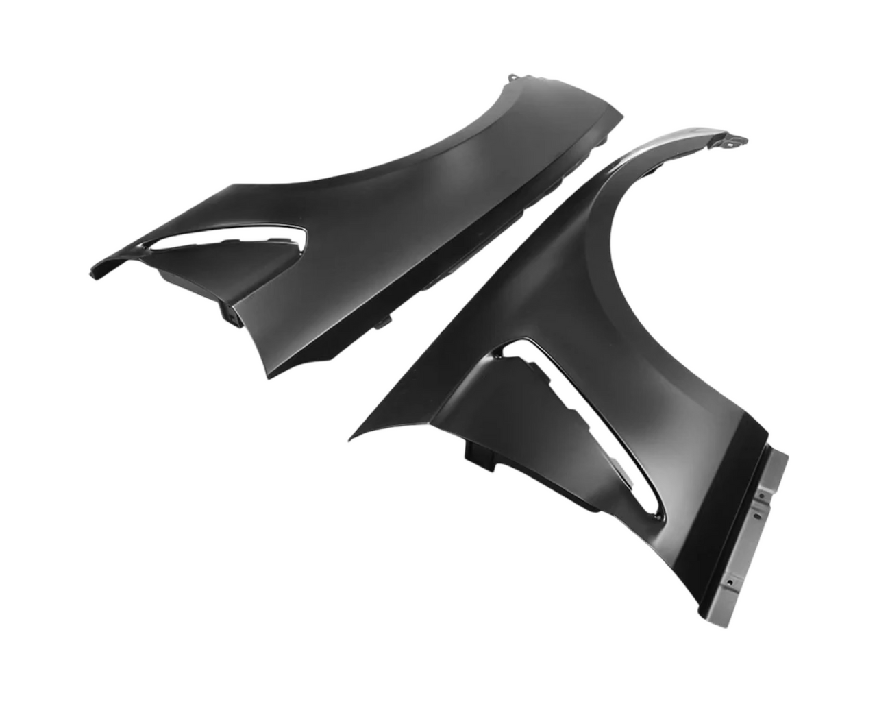 2010-2014 Ford Mustang S197 GT500,GT,V6 GT350 Style Aluminum Black Fenders Pair
