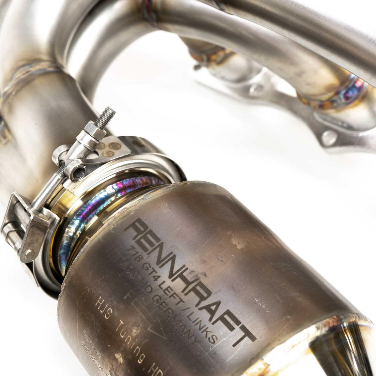 2015-2016 Porsche 981 Cayman GT4 / Boxster Spyder Fabspeed RENNKRAFT Modular Headers with HJS Catalytic Converters - image 5
