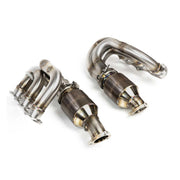 2015-2016 Porsche 981 Cayman GT4 / Boxster Spyder Fabspeed RENNKRAFT Modular Headers with HJS Catalytic Converters - image 2