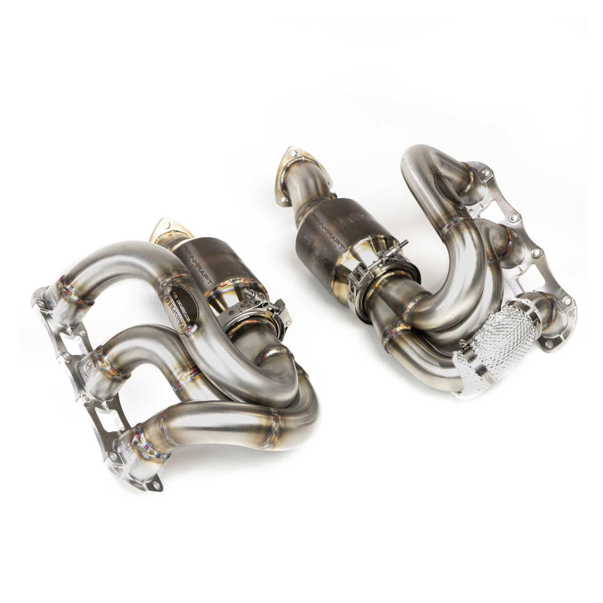 2015-2016 Porsche 981 Cayman GT4 / Boxster Spyder Fabspeed RENNKRAFT Modular Headers with HJS Catalytic Converters - image 3