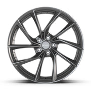 Set of 4 Defiant DF06 20x9 Dark Satin Charcoal wheel, 5x114.3, 35mm offset