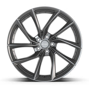 Set of 4 Defiant DF06 20x10 Dark Satin Charcoal wheel, 5x120, 35mm offset