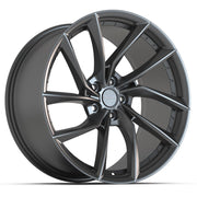 Defiant DF06 20x10 Dark Satin Charcoal wheel, 5x120, 35mm offset