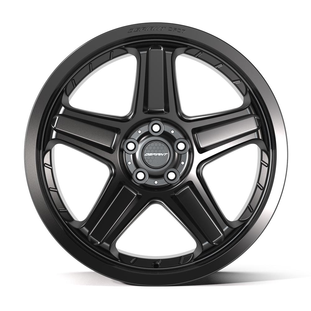 Set of 4 Defiant DF07 20x10.5 Satin Black wheel, 5x115, 26mm offset