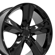 Set of 4 OE Wheels DG05 20x9 Gloss Black wheel, 5x115, 20mm offset