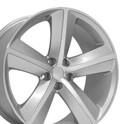 OE Wheels DG05 20x9 Gloss Silver Machined wheel, 5x115, 20mm offset