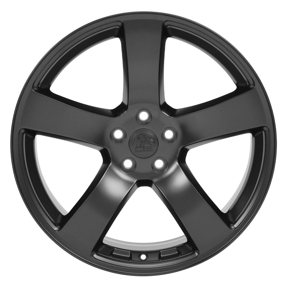 Set of 4 OE Wheels DG12 20x8 Satin Black wheel, 5x115, 24mm offset