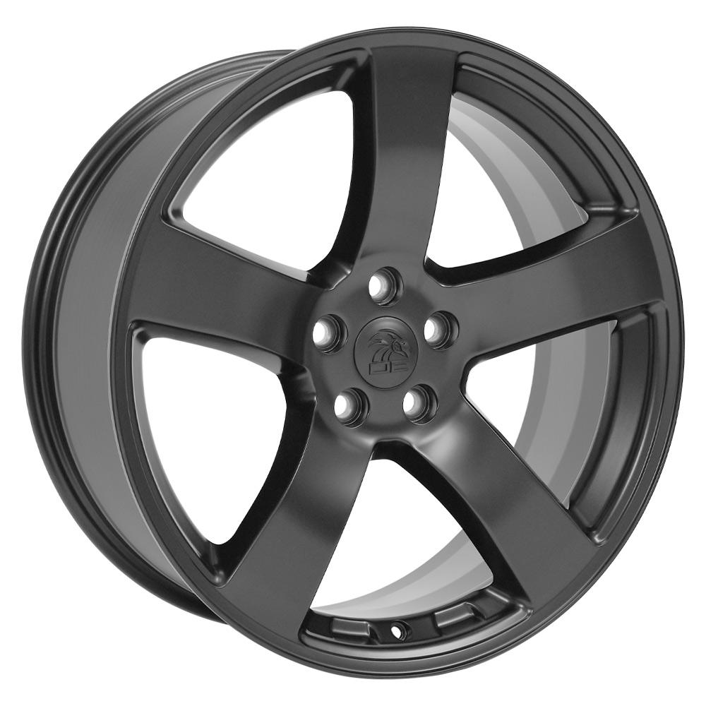 Set of 4 OE Wheels DG12 20x8 Satin Black wheel, 5x115, 24mm offset
