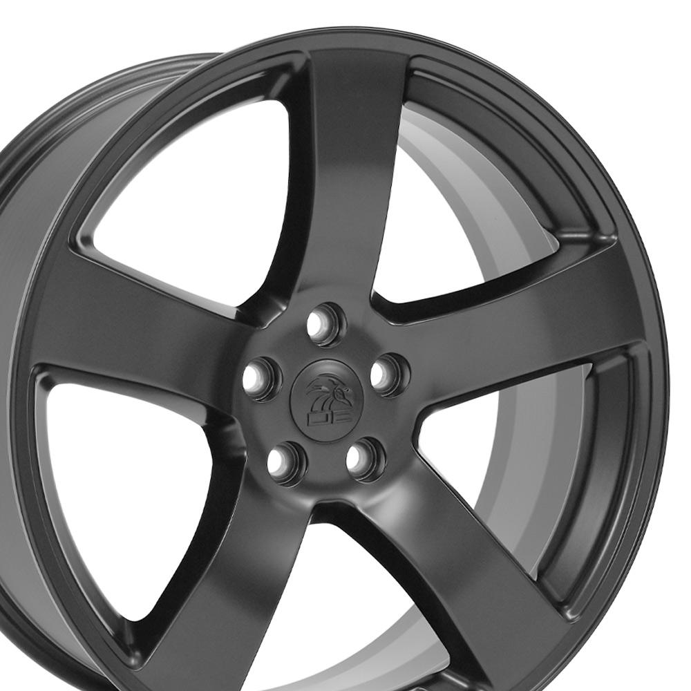 Set of 4 OE Wheels DG12 20x8 Satin Black wheel, 5x115, 24mm offset