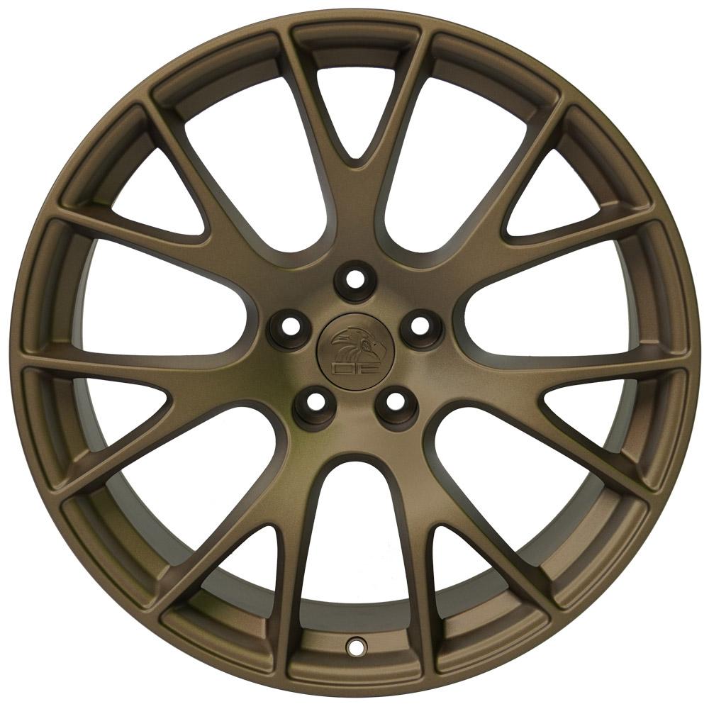 Set of 4 OE Wheels DG15 20x10 Satin Bronze wheel, 5x115, 18mm offset