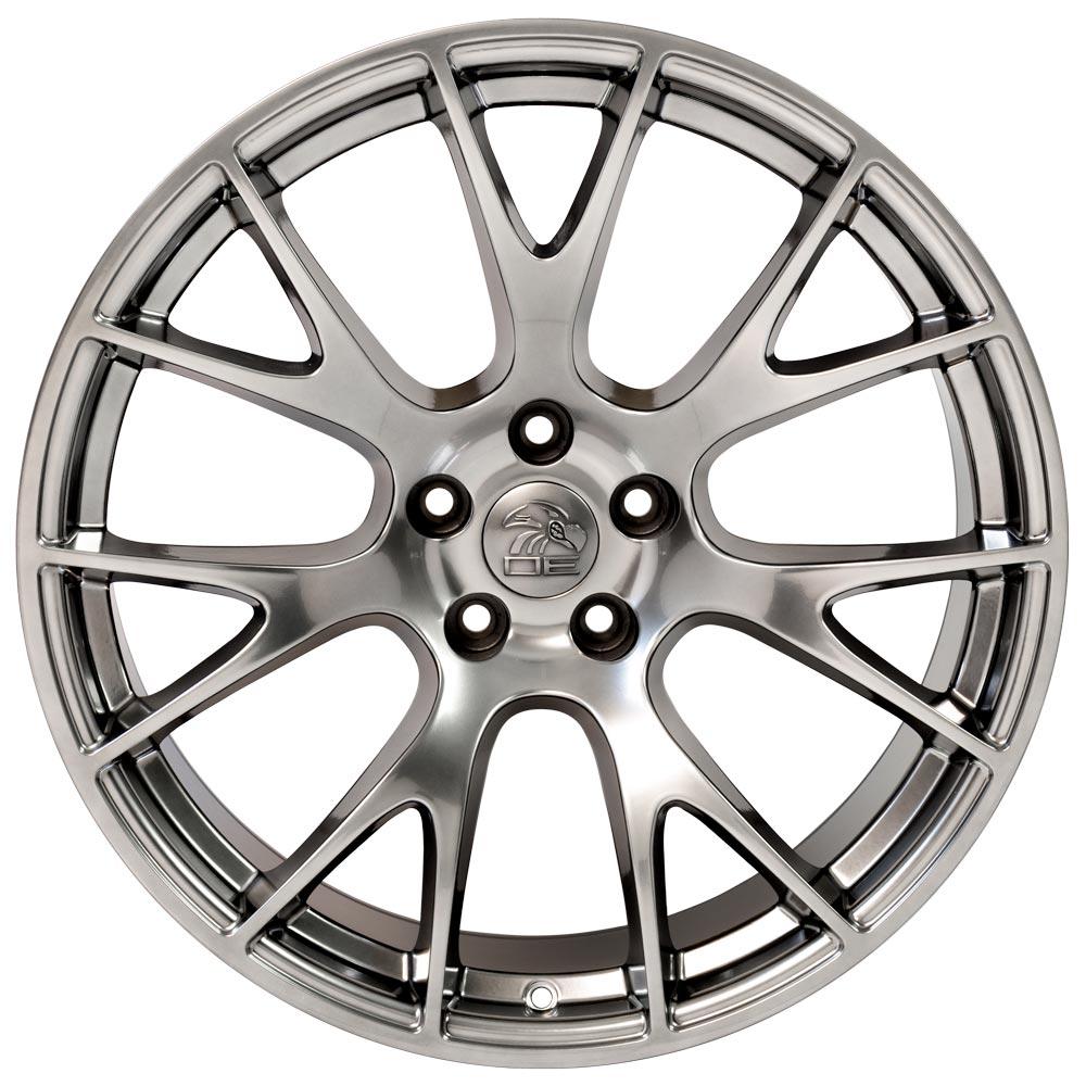 Set of 4 OE Wheels DG15 20x9 Gloss Hyper Black wheel, 5x115, 18mm offset
