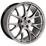 Set of 4 OE Wheels DG15 20x10 Gloss Hyper Black wheel, 5x115, 18mm offset