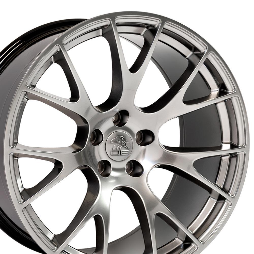 Set of 4 OE Wheels DG15 20x10 Gloss Hyper Black wheel, 5x115, 18mm offset