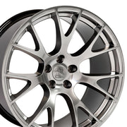 OE Wheels DG15 20x9 and 20x10 Gloss Hyper Black staggered wheel set