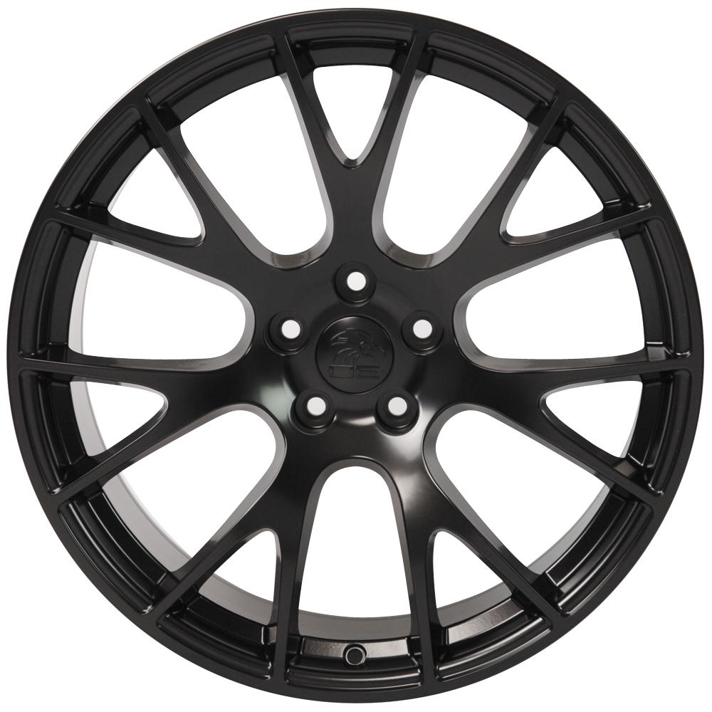 OE Wheels DG15 22x9 Satin Black wheel, 5x115, 18mm offset