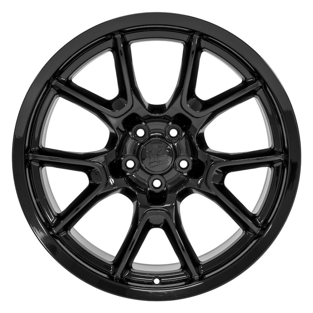 Set of 4 OE Wheels DG21 20x10 Gloss Black wheel, 5x115, 18mm offset