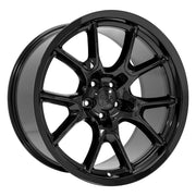 Set of 4 OE Wheels DG21 20x10 Gloss Black wheel, 5x115, 18mm offset