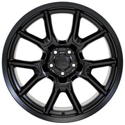 Set of 4 OE Wheels DG21 20x10 Satin Black wheel, 5x115, 18mm offset