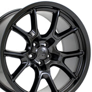 OE Wheels DG21 20x10 and 20x11 Satin Black staggered wheel set