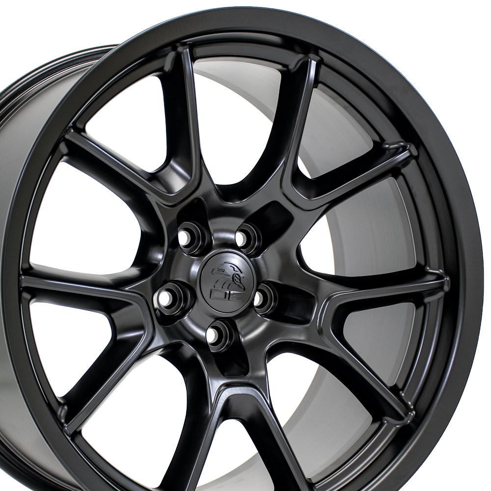 OE Wheels DG21 20x10 and 20x11 Satin Black staggered wheel set