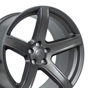 OE Wheels DG22 20x9.5 and 20x10.5 Satin Gunmetal staggered wheel set